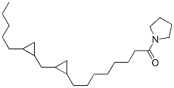 1-[8-[2-[(2-펜틸시클로프로필)메틸]시클로프로필]옥타노일]피롤리딘