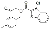 벤조[b]티오펜-2-카르복실산, 3-클로로-, 2-(2,5-디메틸페닐)-2-옥소에틸 에스테르(9CI)