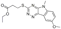 프로판산, 3-[(8-메톡시-5-메틸-5H-1,2,4-트리아지노[5,6-b]인돌-3-일)티오]-, 에틸 에스테르(9CI)