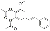 1,2-ジ(アセチルオキシ)-3-メトキシ-5-(2-フェニルビニル)ベンゼン