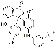 3-[4-(ジメチルアミノ)-2-ヒドロキシフェニル]-3-[5-[3-(トリフルオロメチル)フェニルアミノ]-2-メトキシフェニル]フタリド