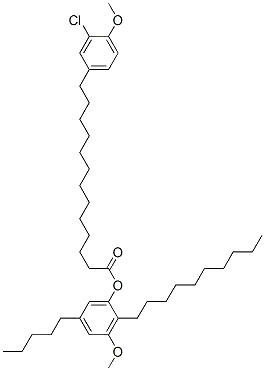 13-(3-클로로-4-메톡시페닐)트리데칸산 2-데실-3-메톡시-5-펜틸페닐 에스테르
