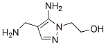 1H-피라졸-1-에탄올, 5-아미노-4-(아미노메틸)-