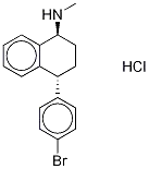 트랜스-(±)-4-(4-브로모페닐)-1,2,3,4-
테트라하이드로-N-메틸-1-나프탈레나민 염산염