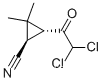 시클로프로판카르보니트릴, 3-(디클로로아세틸)-2,2-디메틸-, 트랜스-(9CI)