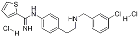 N-[4-[2-[[(3-클로로페닐)메틸]아미노]에틸]페닐]-2-티오펜카르복시미다미드 디히드로클로라이드