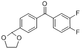 3,4-DIFLUORO-4 '-(1,3-DIOXOLAN-2-YL) 벤조 페논