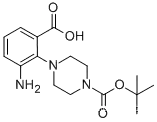 4-(2-AMINO-6-CARBOXY-PHENYL)-PIPERAZINE-1-CARBOXYLIC ACID TERT-BUTYL 에스테르