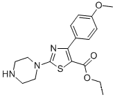 에틸 2-피페라진-4-(4-메톡시)페닐 티아졸-5-카르복실레이트