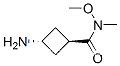 시클로부탄카르복사미드, 3-아미노-N-메톡시-N-메틸-, 트랜스-(9CI)