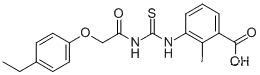 3-[[[[(4-에틸페녹시)아세틸]아미노]티옥소메틸]아미노]-2-메틸-벤조산