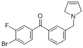 4-브로모-3-플루오로-3'-(3-피롤리노메틸)벤조페논