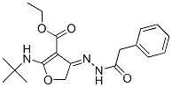 3-푸란카르복실산, 2-[(1,1-디메틸에틸)아미노]-4,5-디히드로-4-[(페닐아세틸)히드라조노]-, 에틸 에스테르 (9CI)