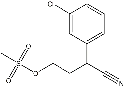 메탄술폰산 3-(3-CHLORO-페닐)-3-시아노-프로필 에스테르
