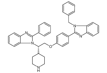 Deltarasin;2-[4-[(2S)-2-(2-phenyl-1H-benzimidazol-1-yl)-2-(4-piperidinyl)ethoxy]phenyl]-1-(phenylmethyl)-1H-benzimidazole