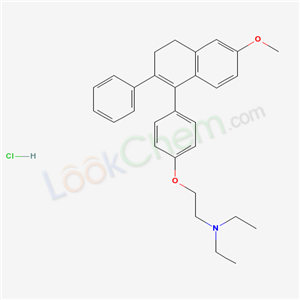 Triethylamine, 2-(p-(3,4-dihydro-6-methoxy-2-phenyl-1-naphthyl)phenoxy)-, hydrochloride