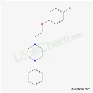 Molecular Structure of 2032-51-1 (1-[2-(4-chlorophenoxy)ethyl]-4-phenylpiperazine)
