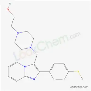4-[[2-[p-(Methylthio)phenyl]imidazo[1,2-a]pyridin-3-yl]methyl]-1-piperazineethanol
