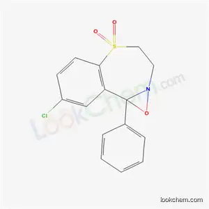 8-Chloro-3,4-dihydro-9b-phenyl-9bH-oxazirino[2,3-d][1,4]benzothiazepine 5,5-dioxide