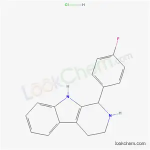 Molecular Structure of 3380-82-3 (1-(4-fluorophenyl)-2,3,4,9-tetrahydro-1H-beta-carboline hydrochloride (1:1))