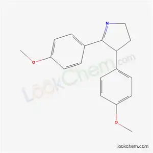 Molecular Structure of 5782-30-9 (2,3-Bis(p-methoxyphenyl)-1-pyrroline)