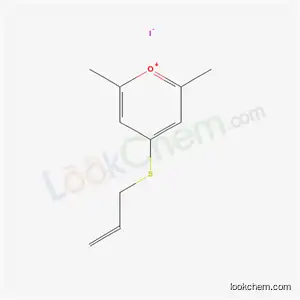 Molecular Structure of 6276-13-7 (2,6-dimethyl-4-(prop-2-en-1-ylsulfanyl)pyranium iodide)