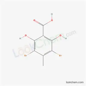 3,5-dibromo-2,6-dihydroxy-4-methylbenzoic acid