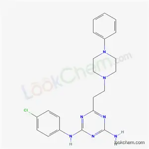 N-(4-chlorophenyl)-6-[2-(4-phenylpiperazin-1-yl)ethyl]-1,3,5-triazine-2,4-diamine