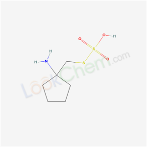 Thiosulfuric acid hydrogen S-[(1-aminocyclopentyl)methyl] ester