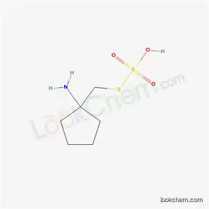 Molecular Structure of 13893-12-4 (Thiosulfuric acid hydrogen S-[(1-aminocyclopentyl)methyl] ester)