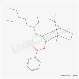 Molecular Structure of 17093-04-8 (3-({[2-(diethylamino)ethyl](ethyl)amino}methyl)-1,7,7-trimethylbicyclo[2.2.1]hept-2-yl benzoate)