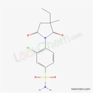 2-エチル-2-メチル-N-(2-クロロ-4-スルファモイルフェニル)スクシンイミド