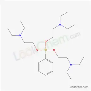 Molecular Structure of 17146-76-8 (Tris[2-(diethylamino)ethoxy]phenylsilane)