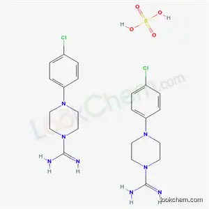 Molecular Structure of 17238-49-2 (4-(4-chlorophenyl)piperazine-1-carboximidamide sulfate (2:1))