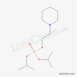 Molecular Structure of 17875-13-7 (Phosphoric acid diisopropyl 2-piperidinoethyl ester)