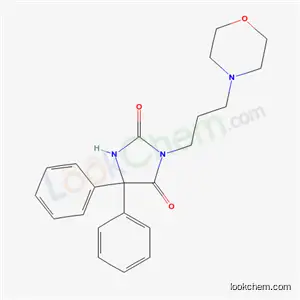 Molecular Structure of 43016-37-1 (3-[3-(morpholin-4-yl)propyl]-5,5-diphenylimidazolidine-2,4-dione)
