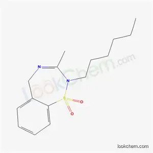 2-hexyl-3-methyl-2,5-dihydro-1,2,4-benzothiadiazepine 1,1-dioxide