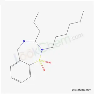 2-Hexyl-3-propyl-2,5-dihydro-1,2,4-benzothiadiazepine 1,1-dioxide
