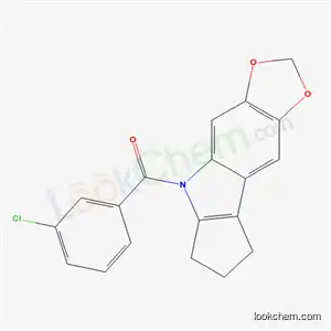 5,6,7,8-Tetrahydro-5-(m-chlorobenzoyl)cyclopenta[b]-1,3-dioxolo[4,5-f]indole