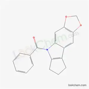 Molecular Structure of 50332-15-5 (5,6,7,8-Tetrahydro-5-benzoylcyclopenta[b]-1,3-dioxolo[4,5-f]indole)