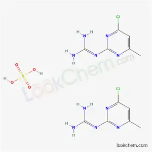 구아니딘, (4-클로로-6-메틸-2-피리미디닐)-, 황산염 (2:1)