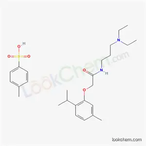 N-[3-(diethylamino)propyl]-2-[5-methyl-2-(propan-2-yl)phenoxy]acetamide 4-methylbenzenesulfonate (1:1)