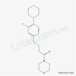 Molecular Structure of 32808-74-5 (4-(3-chloro-4-cyclohexylphenyl)-1-(morpholin-4-yl)butan-1-one)