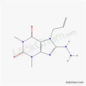 8-hydrazinyl-1,3-dimethyl-7-(prop-2-en-1-yl)-3,7-dihydro-1H-purine-2,6-dione