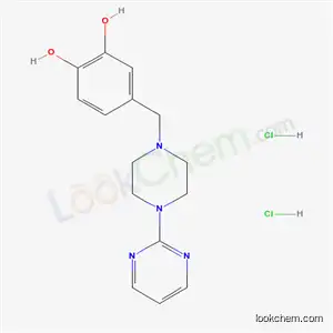 Molecular Structure of 50602-50-1 (4-((4-(2-Pyrimidinyl)-1-piperazinyl)methyl)pyrocatechol hydrochloride  hydrate (2:4:1))
