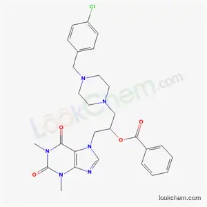 3-[4-(4-Chlorobenzyl)-1-piperazinyl]-1-(1,2,3,6-tetrahydro-1,3-dimethyl-2,6-dioxo-7H-purin-7-yl)propan-2-ol benzoate