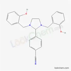 Molecular Structure of 20063-36-9 (Imidazolidine, 1,3-bis(o-hydroxybenzyl)-2-(p-cyanophenyl)-)