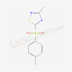 3-methyl-5-[(4-methylphenyl)sulfonyl]-1,2,4-thiadiazole