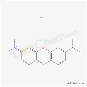 Molecular Structure of 20161-55-1 (N-[7-(dimethylamino)-3H-phenoxazin-3-ylidene]-N-methylmethanaminium chloride)