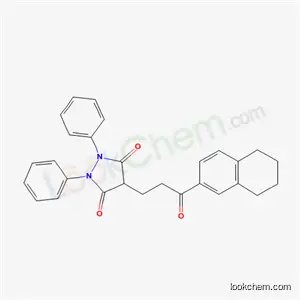 4-[3-oxo-3-(5,6,7,8-tetrahydronaphthalen-2-yl)propyl]-1,2-diphenylpyrazolidine-3,5-dione